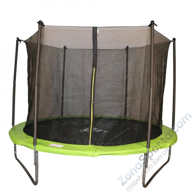 Батут DFC Jump 12ft складной, c сеткой, цвет apple green