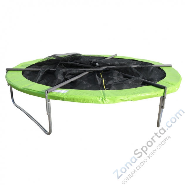 Батут DFC Jump 14ft складной, c сеткой, цвет apple green Батут DFC Jump 14ft складной, c сеткой, цвет apple green