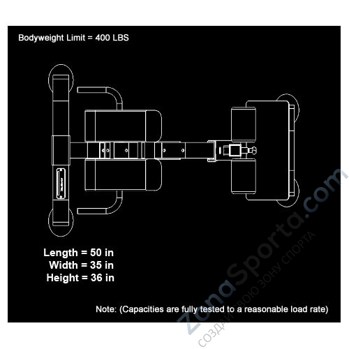 Гиперэкстензия Powertec P-HC10