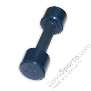 Гантель MB Barbell MB-Fit-2 обрезиненная