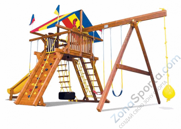 Детская игровая площадка Rainbow Play Systems КингКонг Кастл II Тент (KingKong Castle II RYB) Детская игровая площадка Rainbow Play Systems КингКонг Кастл II Тент (KingKong Castle II RYB)