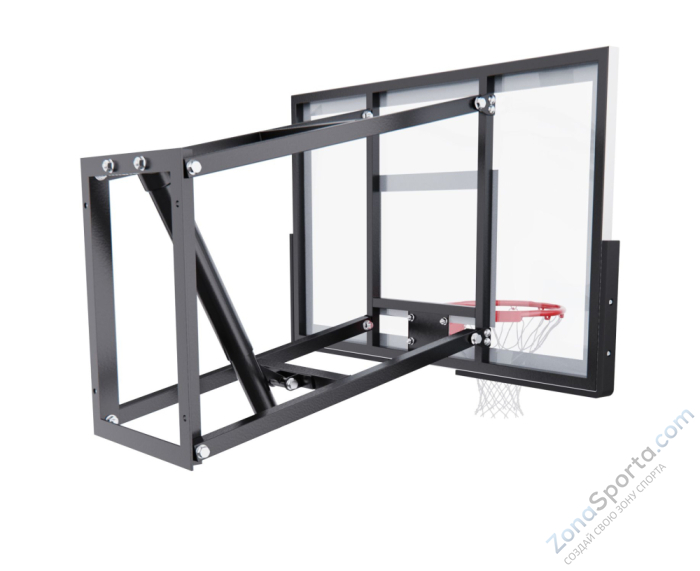 Баскетбольный щит DFC со съёмным регулятором высоты, стекло 6 мм, 110 х 70 см Баскетбольный щит DFC со съёмным регулятором высоты, стекло 6 мм, 110 х 70 см