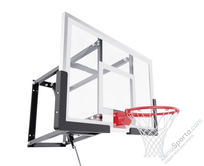 Баскетбольный щит DFC со съёмным регулятором высоты, стекло 6 мм, 110 х 70 см Баскетбольный щит DFC со съёмным регулятором высоты, стекло 6 мм, 110 х 70 см