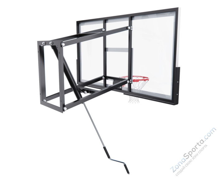Баскетбольный щит DFC со съёмным регулятором высоты, стекло 8 мм, 152 х 80 см Баскетбольный щит DFC со съёмным регулятором высоты, стекло 8 мм, 152 х 80 см