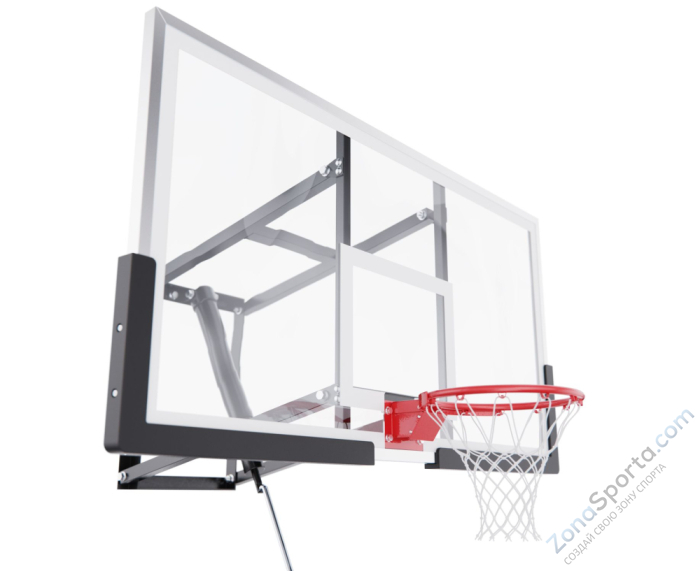 Баскетбольный щит DFC со съёмным регулятором высоты, стекло 8 мм, 152 х 80 см Баскетбольный щит DFC со съёмным регулятором высоты, стекло 8 мм, 152 х 80 см