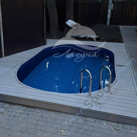 Бассейн Лагуна ТМ248 овальный вкапываемый 6,4 х 3,05 х 1,25 м