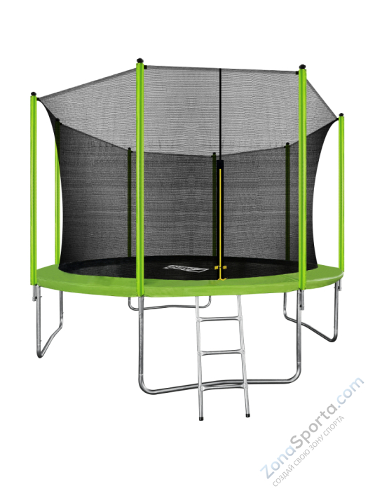 Батут Arland 12FT с внутренней страховочной сеткой и лестницей (Light green) Батут Arland 12FT с внутренней страховочной сеткой и лестницей (Light green)