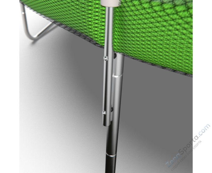 Батут DFC Trampoline Fitness с сеткой 14ft Светло-зелёный Батут DFC Trampoline Fitness с сеткой 14ft Светло-зелёный