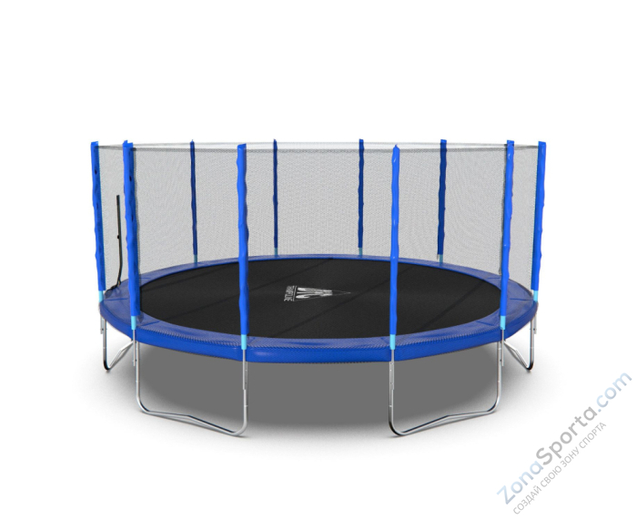 Батут DFC Trampoline Fitness с сеткой 16ft Синий Батут DFC Trampoline Fitness с сеткой 16ft Синий