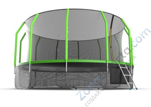 Батут Evo Jump Cosmo 16ft (Green) с нижней сетью