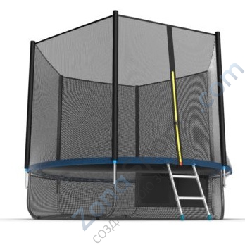 Батут Evo Jump External 10ft (Blue) с нижней сетью