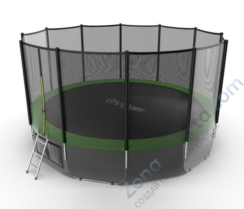 Батут Evo Jump External 16ft (Green) с нижней сетью Батут Evo Jump External 16ft (Green) с нижней сетью