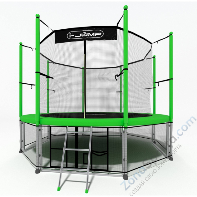 Батут i-Jump Classic 12ft green