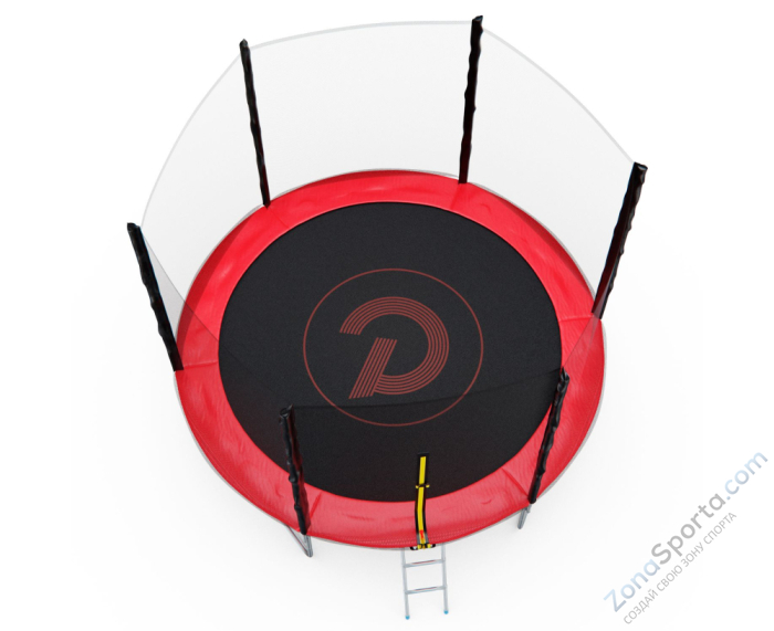 Батут с сеткой DFC Pelpo 10ft с лестницей, Red Батут с сеткой DFC Pelpo 10ft с лестницей, Red