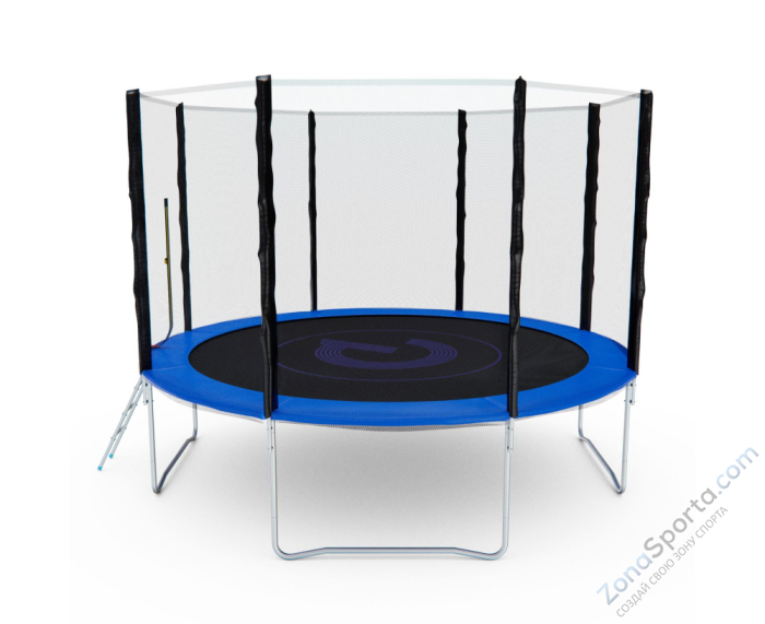 Батут с сеткой DFC Pelpo 12ft с лестницей, Blue Батут с сеткой DFC Pelpo 12ft с лестницей, Blue