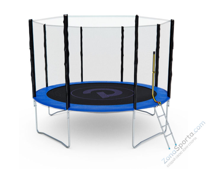 Батут с сеткой DFC Pelpo 12ft с лестницей, Blue Батут с сеткой DFC Pelpo 12ft с лестницей, Blue