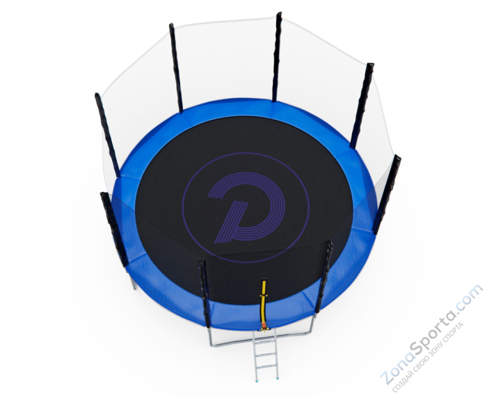 Батут с сеткой DFC Pelpo 12ft с лестницей, Blue Батут с сеткой DFC Pelpo 12ft с лестницей, Blue