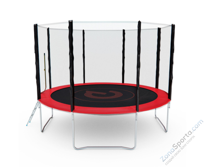 Батут с сеткой DFC Pelpo 12ft с лестницей, Red Батут с сеткой DFC Pelpo 12ft с лестницей, Red