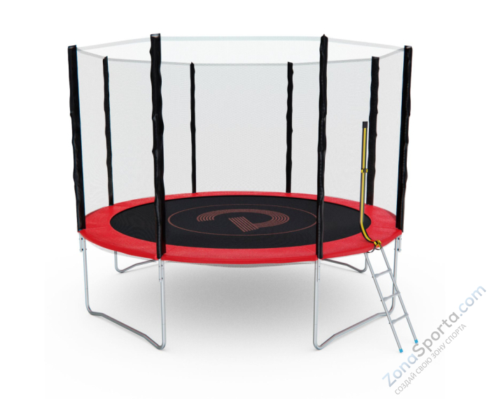 Батут с сеткой DFC Pelpo 12ft с лестницей, Red Батут с сеткой DFC Pelpo 12ft с лестницей, Red