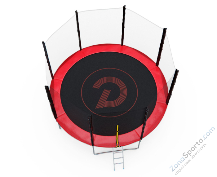 Батут с сеткой DFC Pelpo 12ft с лестницей, Red Батут с сеткой DFC Pelpo 12ft с лестницей, Red