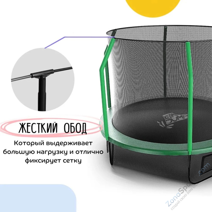 Батут с защитной сеткой KedaJump Jumpinator 14FT Батут с защитной сеткой KedaJump Jumpinator 14FT