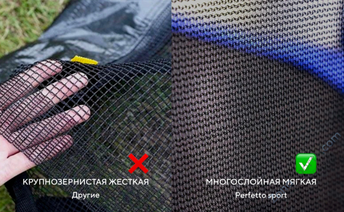 Батут с защитной сеткой Perfetto Sport Activity 14 диаметр 4,3 м зелёный