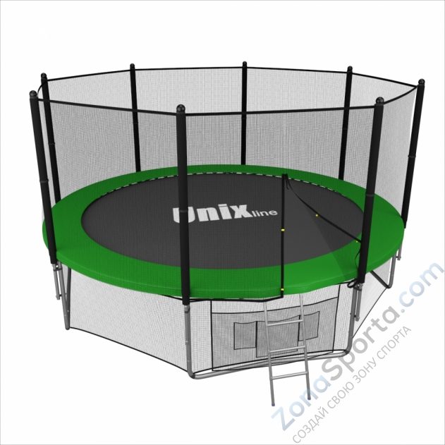 Батут Unix line 14 ft outside (Green)