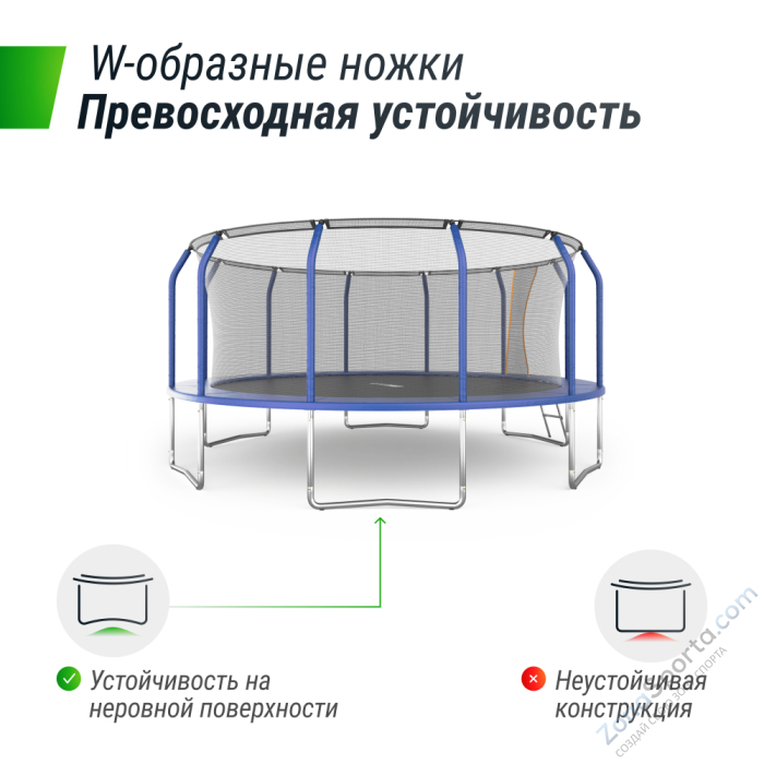 Батут Unix Line Supreme Basic 16 ft (blue) Батут Unix Line Supreme Basic 16 ft (blue)