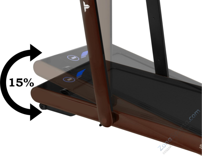 Беговая дорожка Titanium Masters Slimtech S60 (коричневая) Беговая дорожка Titanium Masters Slimtech S60 (коричневая)