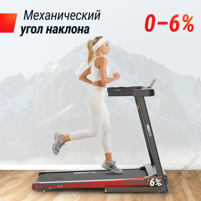Беговая дорожка Unix Fit Hi-tech S1 Black Беговая дорожка Unix Fit Hi-tech S1 Black