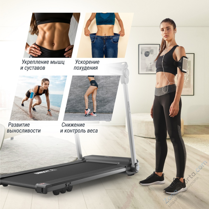 Беговая дорожка Unix Fit Hi-tech S2 Metallic Беговая дорожка Unix Fit Hi-tech S2 Metallic