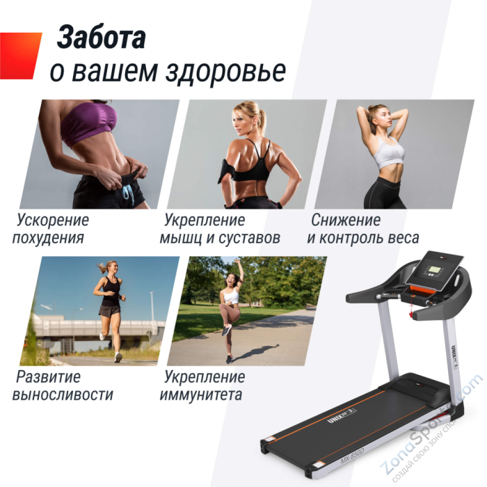 Беговая дорожка Unix Fit MX-850D Беговая дорожка Unix Fit MX-850D