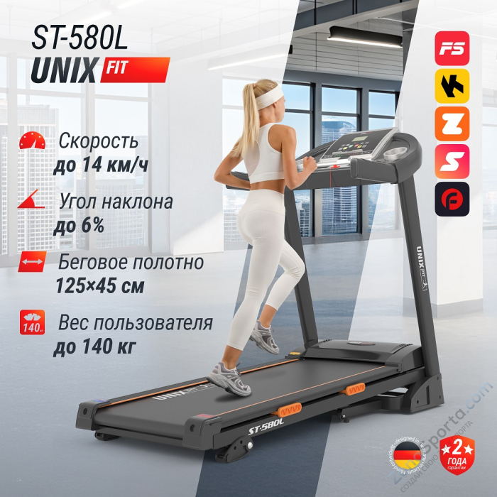 Беговая дорожка Unix Fit ST-580L Беговая дорожка Unix Fit ST-580L