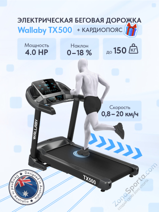 Беговая дорожка Wallaby TХ500 Беговая дорожка Wallaby TХ500