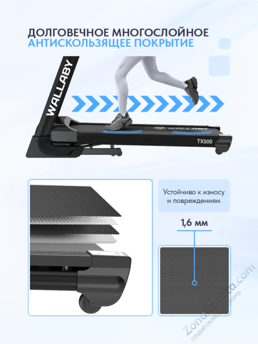 Беговая дорожка Wallaby TХ500 Беговая дорожка Wallaby TХ500