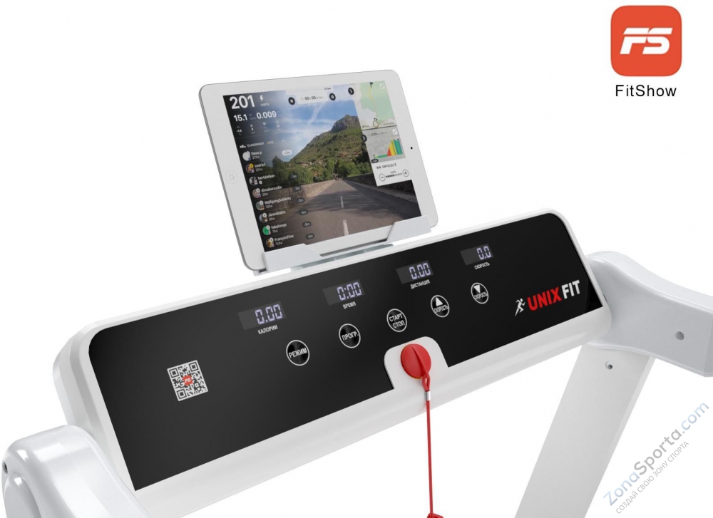 Беговая дорожка Unix Fit Hi-tech F1 Arctic Ice Беговая дорожка Unix Fit Hi-tech F1 Arctic Ice