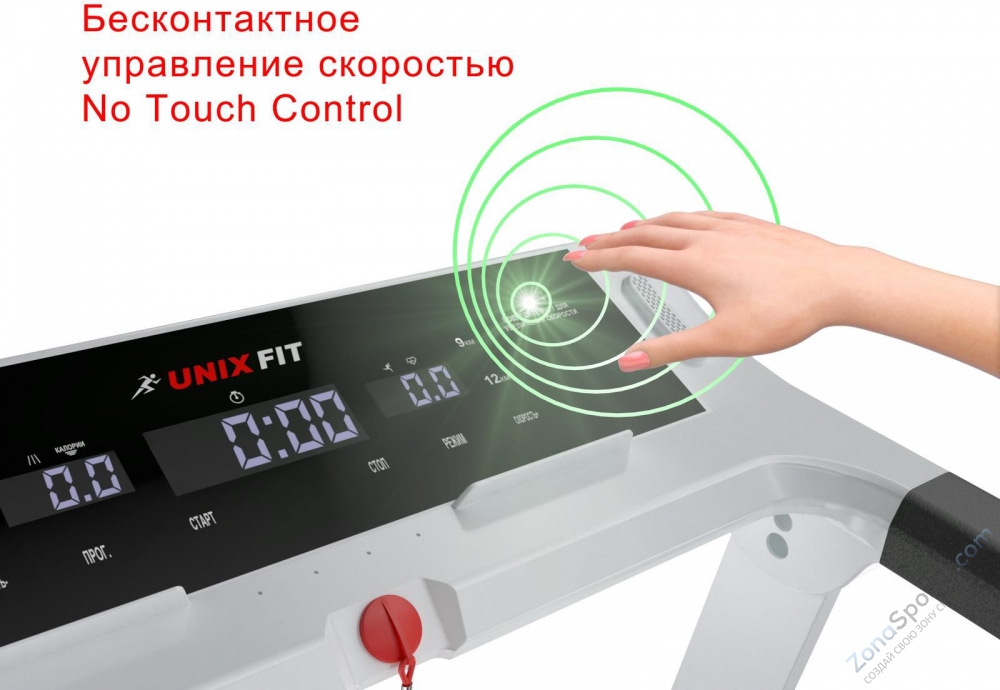 Беговая дорожка Unix Fit Hi-tech F2 Arctic Ice Беговая дорожка Unix Fit Hi-tech F2 Arctic Ice