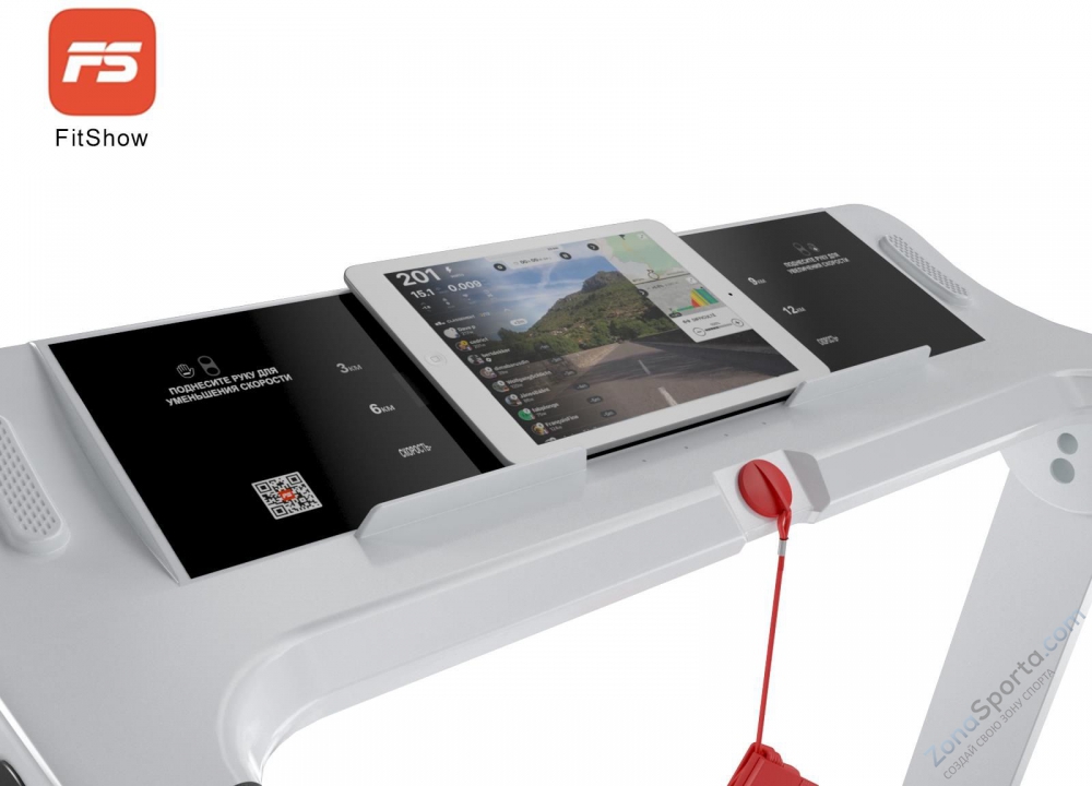 Беговая дорожка Unix Fit Hi-tech F2 Arctic Ice Беговая дорожка Unix Fit Hi-tech F2 Arctic Ice