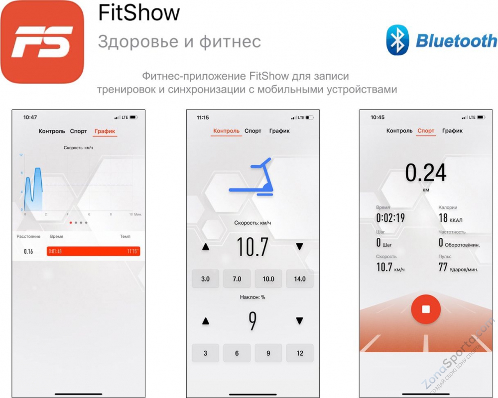 Беговая дорожка Unix Fit Hi-tech F2 Plus Dark Storm Беговая дорожка Unix Fit Hi-tech F2 Plus Dark Storm
