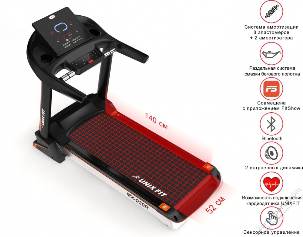 Беговая дорожка Unix Fit MX-930R Беговая дорожка Unix Fit MX-930R