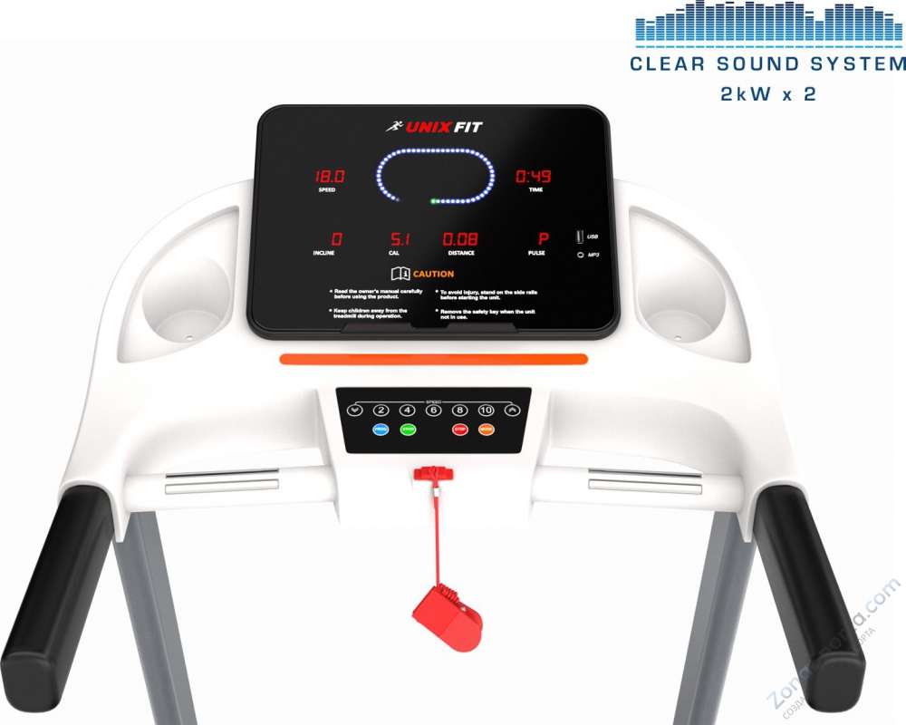 Беговая дорожка Unix Fit ST-630R White Беговая дорожка Unix Fit ST-630R White