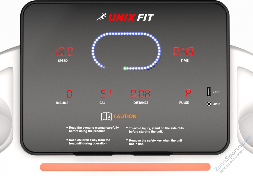 Беговая дорожка Unix Fit ST-630R White Беговая дорожка Unix Fit ST-630R White