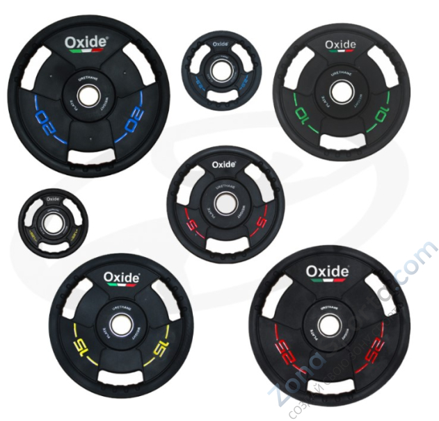 Черный олимпийский полиуретановый диск Oxide OWP02 10 кг