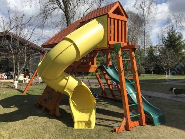 Деревянная детская площадка для дачи Igragrad Крепость Фани Deluxe 2 Деревянная детская площадка для дачи Igragrad Крепость Фани Deluxe 2