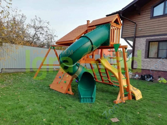 Деревянная детская площадка для дачи Igragrad Крепость Фани Deluxe 2 Деревянная детская площадка для дачи Igragrad Крепость Фани Deluxe 2