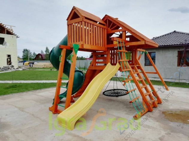 Деревянная детская площадка для дачи Igragrad Крепость Фани Deluxe 2 Деревянная детская площадка для дачи Igragrad Крепость Фани Deluxe 2