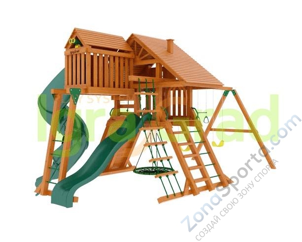 Деревянная детская площадка для дачи Igragrad Крепость Фани Deluxe 2 Деревянная детская площадка для дачи Igragrad Крепость Фани Deluxe 2