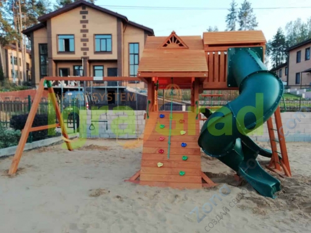 Деревянная детская площадка для дачи Igragrad Крепость Фани Deluxe 2 Деревянная детская площадка для дачи Igragrad Крепость Фани Deluxe 2