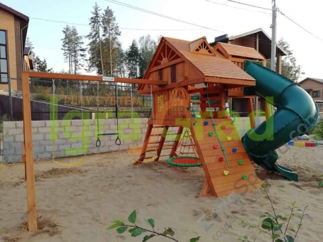 Деревянная детская площадка для дачи Igragrad Крепость Фани Deluxe 2 Деревянная детская площадка для дачи Igragrad Крепость Фани Deluxe 2