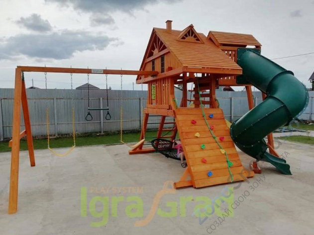 Деревянная детская площадка для дачи Igragrad Крепость Фани Deluxe 2 Деревянная детская площадка для дачи Igragrad Крепость Фани Deluxe 2